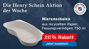Die Henry Schein Aktion der Woche - Nierenschalen, aus recyceltem Papier, Fassungsvermoegen 750 ml